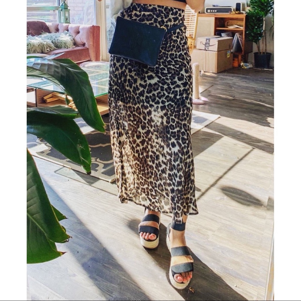 Leopard Print Skirt
